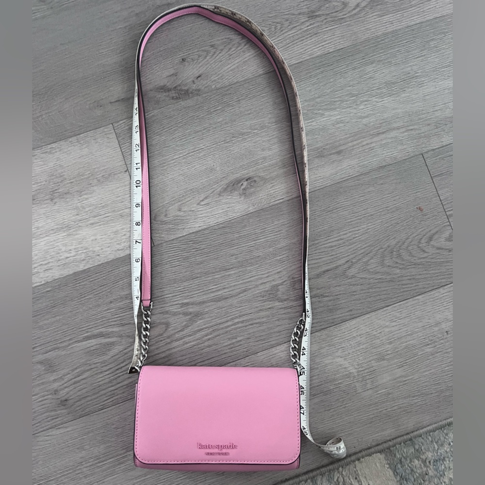 kate spade Pink Leather Chain-Trim Crossbody